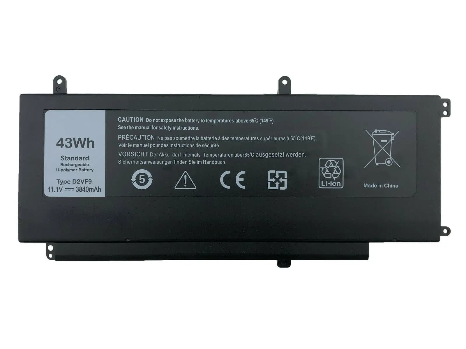 Battery Laptop Dell Vostro 5459, Dell Inspiron 7547 7548 N7547 Series, Inspiron 15 7000 D2VF9 4P8PH PXR51 11.1V 4A 45Wh